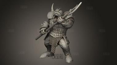Мерзавец Копье 3d stl модель для ЧПУ