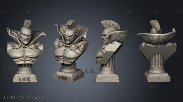 Gladiator As One gladiator bust stl model for CNC