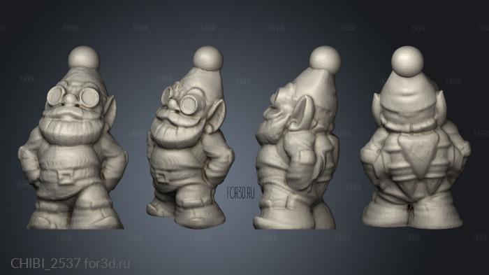 Gnome Chess Pawn King Rahl stl model for CNC