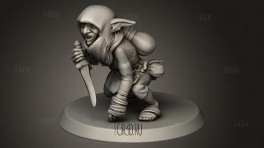 Гоблин-разбойник 3d stl модель для ЧПУ