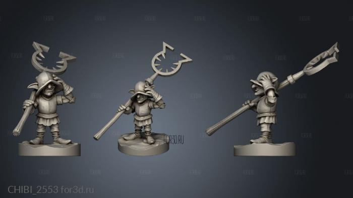 Goblin Spear stl model for CNC