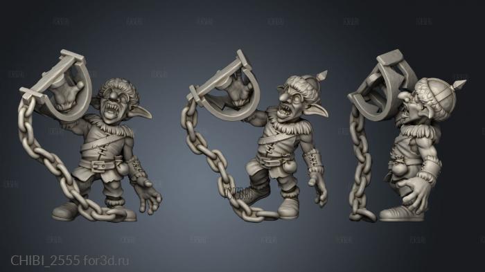 Goblin Trapper stl model for CNC