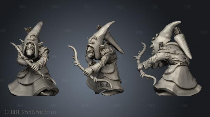 goblins Night Goblin Bow stl model for CNC