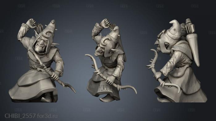 goblins Night Goblin Bow stl model for CNC