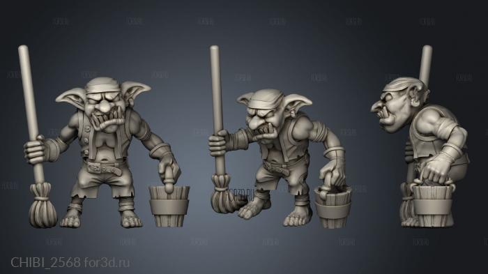 Gobs Pirates Janitor stl model for CNC