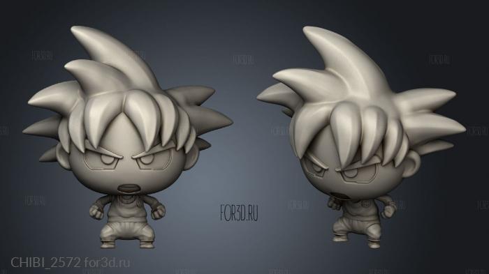 Goku stl model for CNC