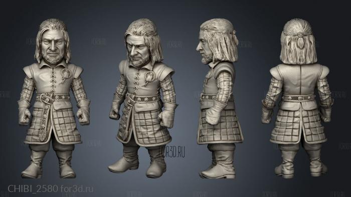 GOT Eddard Stark stl model for CNC