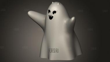 Лицо призраков Хэллоуина 3d stl модель для ЧПУ
