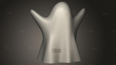 Руководство по обращению с призраками Хэллоуина 3d stl модель для ЧПУ