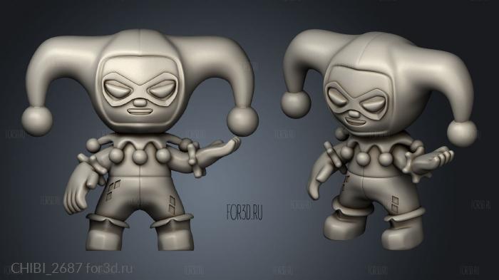 harley quinn Milab stl model for CNC