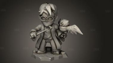 Гарри Поттер Чиби для Совы 3d stl модель для ЧПУ