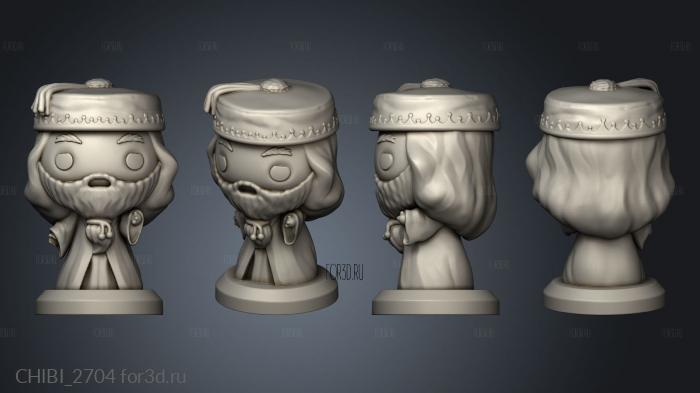 Harry Potter Dumbledore stl model for CNC