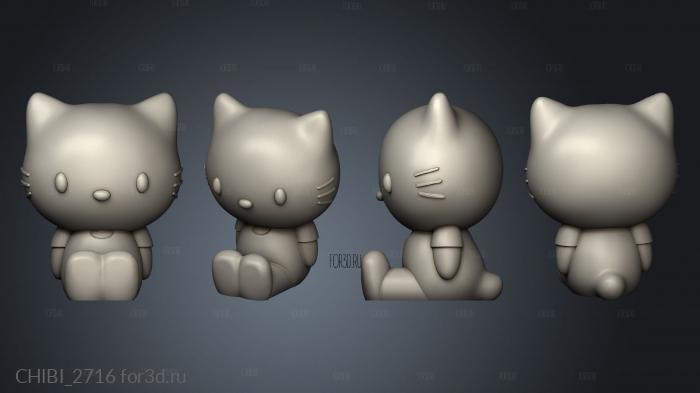 Hello Kitty Clase NARIZ stl model for CNC