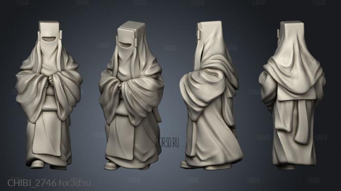 Holy Synod Priests cubed priest stl model for CNC