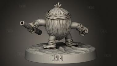 Кокосовые орехи Какамора 3d stl модель для ЧПУ
