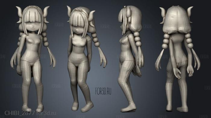 Kanna Swimsuit stl model for CNC