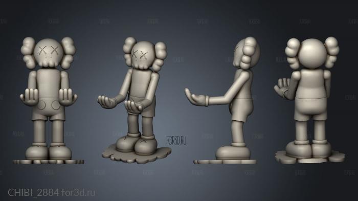 kaws joystick stl model for CNC