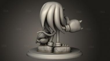 Наклз-Ежик Соник 3d stl модель для ЧПУ