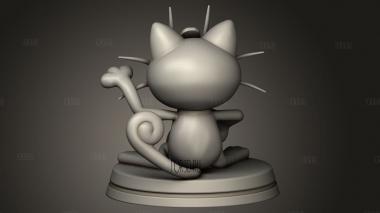 Покемон Lucky Meowth 3d stl модель для ЧПУ