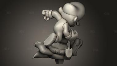 Марио и Луиджи 3d stl модель для ЧПУ