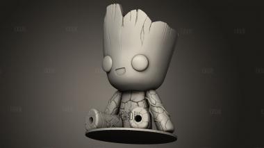 МАРВЕЛ Грут 3d stl модель для ЧПУ