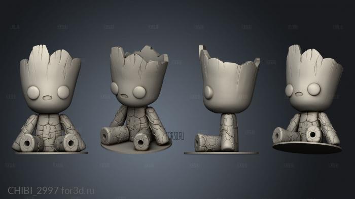 MARVEL Groot 3d stl модель для ЧПУ