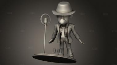 Майкл Джексон Чиби 3d stl модель для ЧПУ