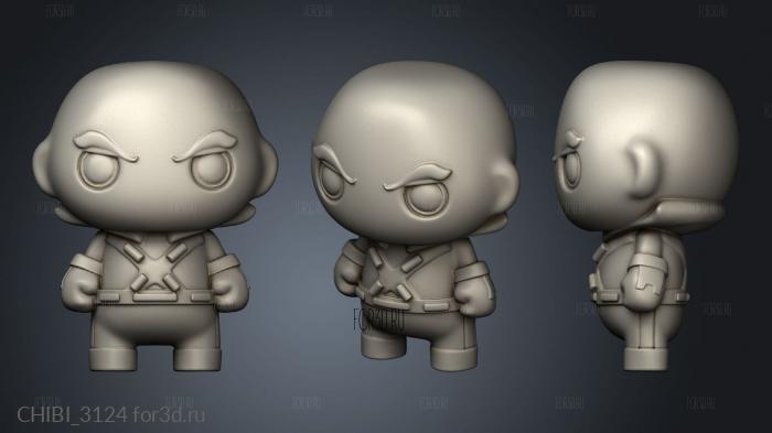 Mini Villains LEX LUTHOR stl model for CNC