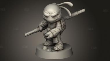 Черепашки-ниндзя Чиби Донателло 3d stl модель для ЧПУ