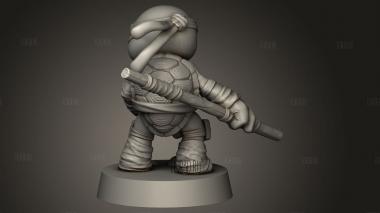 Черепашки-ниндзя Чиби Донателло 3d stl модель для ЧПУ