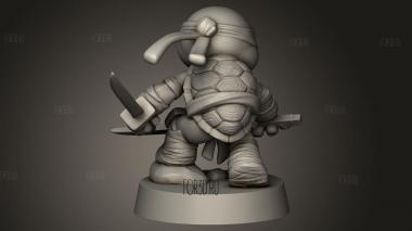 Черепашки Ниндзя Чиби Леонардо 3d stl модель для ЧПУ