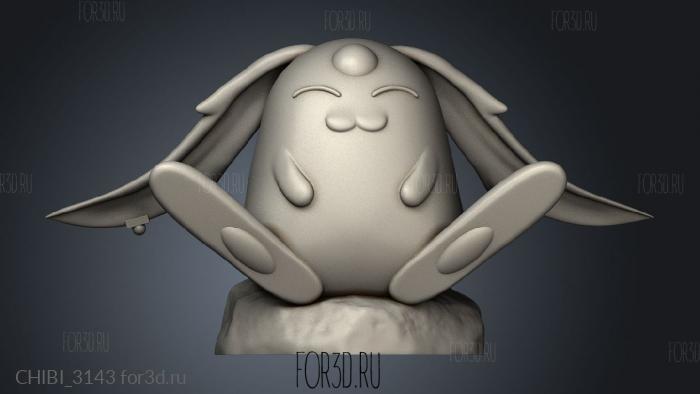 Mokona Modoki stl model for CNC