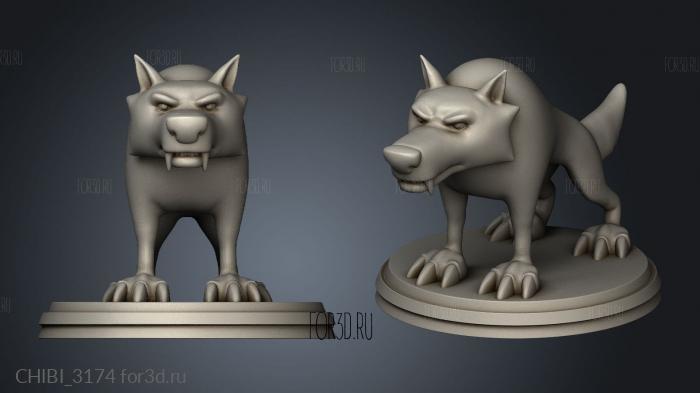 Mrs Brisby The Secret NIMH and Black Wolf stl model for CNC