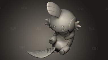 Мудкип Ген лживых глаз 3d stl модель для ЧПУ