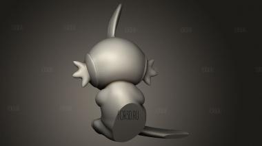 Мудкип Ген лживых глаз 3d stl модель для ЧПУ