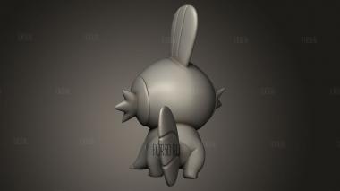 Мудкип Ген стоит 3d stl модель для ЧПУ
