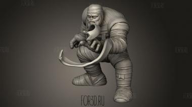 Мумия dragon ball бразо деречо 3d stl модель для ЧПУ