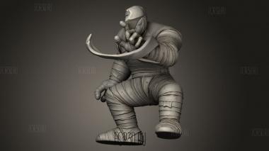 Мумия dragon ball бразо деречо 3d stl модель для ЧПУ