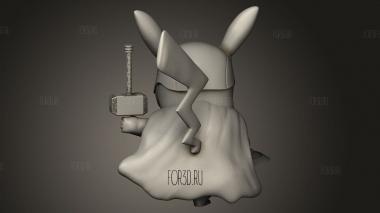 Пикачу капитан Америка эскудо 3d stl модель для ЧПУ