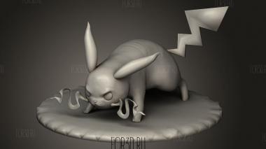 Лес пикачу 3d stl модель для ЧПУ