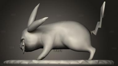 Лес пикачу 3d stl модель для ЧПУ