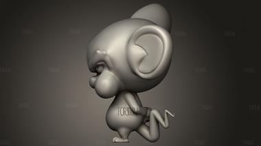 Мизинец и мозг 3d stl модель для ЧПУ