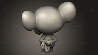 Мизинец и мозг 3d stl модель для ЧПУ