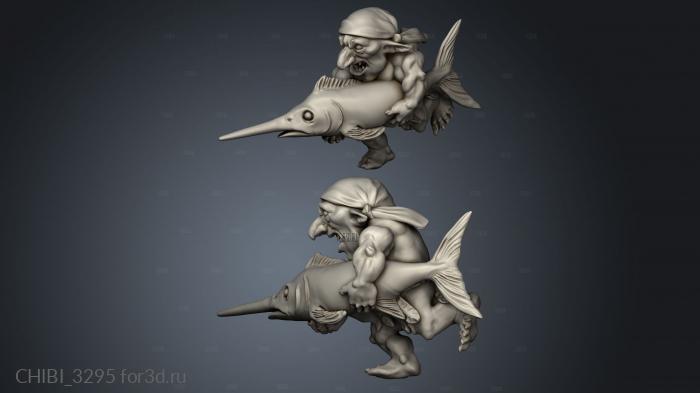 Player Campaign Goblins Goblin Charger stl model for CNC