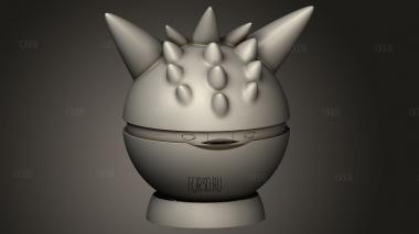 Покебол Генгар 3d stl модель для ЧПУ