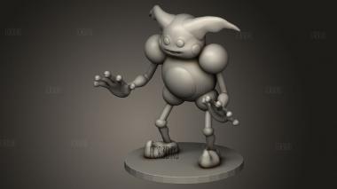 Покемон Мистер Мим 3d stl модель для ЧПУ