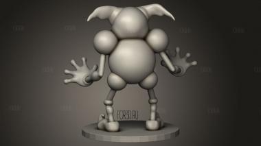 Покемон Мистер Мим 3d stl модель для ЧПУ