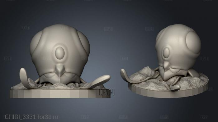 Pokemon Tentacool stl model for CNC