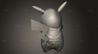 Игровая маска покемона Пикачу алеф кальмара 3d stl модель для ЧПУ