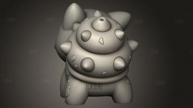 Покемон начинает водный бульбазавр 3d stl модель для ЧПУ